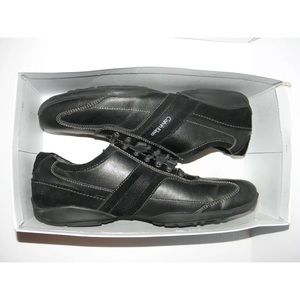Calvin Klein Ben Leather Lace-Up Suede Shoe